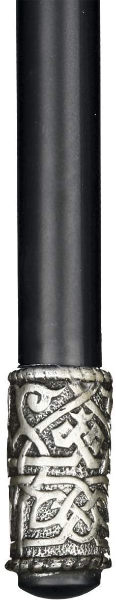 Fantasy Collection~ Horned Dragon Walking Cane 22cm Silver, Plastic, Resin, Metal, Rubber, One Size