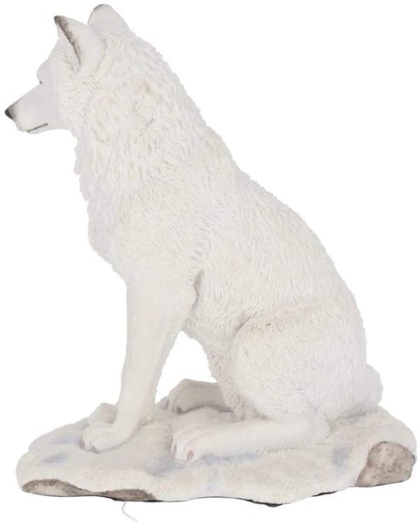 Animal Collection~ Ghost Wolf Figurine 24cm White