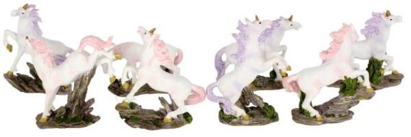 Fantasy Collection~ Magic Woodland Unicorns (Set of Eight ) Figurine 20cm White