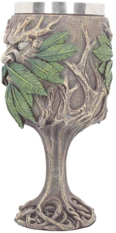 Light Collection~Wylde Jack Goblet 20cm, Resin w/stainless steel insert, Brown, One Size