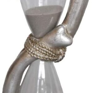 Dark Collection~Hands Of Time Sand Timer 12cm Ivory