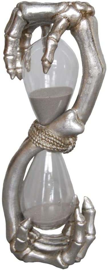 Dark Collection~Hands Of Time Sand Timer 12cm Ivory