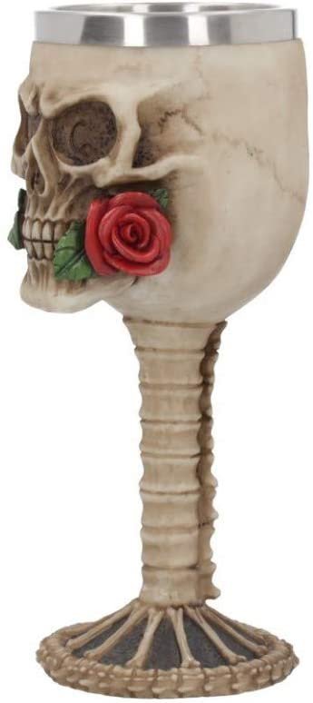 Dark Collection~Rose from the Dead Goblet Goblet 21cm Ivory