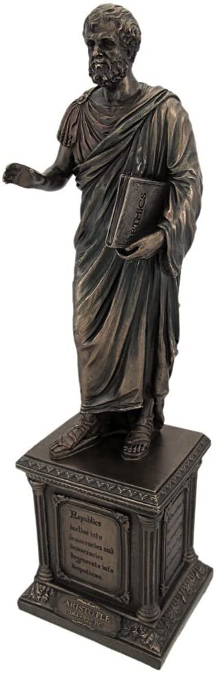 Magic  Collection~Bronze Finish Aristotle Statue Philosophy