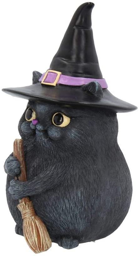 Animal Collection~ Lucky Black Cat Figurine 16cm, Resin, 12cm