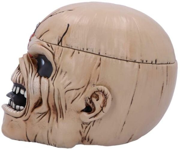 Band Merchandise~ B5108R0 Iron Maiden Eddie The Trooper Head Trinket Box, Polyresin, Beige, One Size