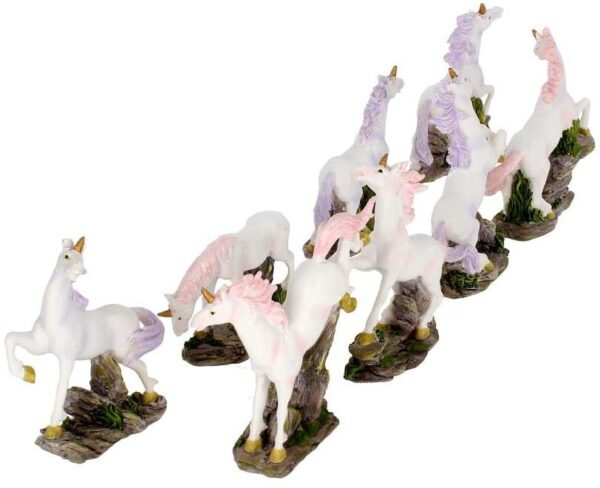 Fantasy Collection~ Magic Woodland Unicorns (Set of Eight ) Figurine 20cm White