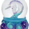 Fantasy Collection~ Pure Elegance Unicorn Snowglobe 13.5cm Purple, Resin, Glass, Water