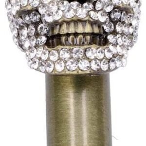 Dark Collection~Jewelled Grin Swaggering Cane 95cm, Black, One Size