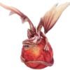 Fantasy Collection~ D4990R0 Mars Guardian Red Planet Dragon Figurine, Polyresin, One Size