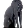 Discoveries Egyptian Imports Bastet Cat Goddess Statue - Black - 5.5" Tall - Made in Egypt