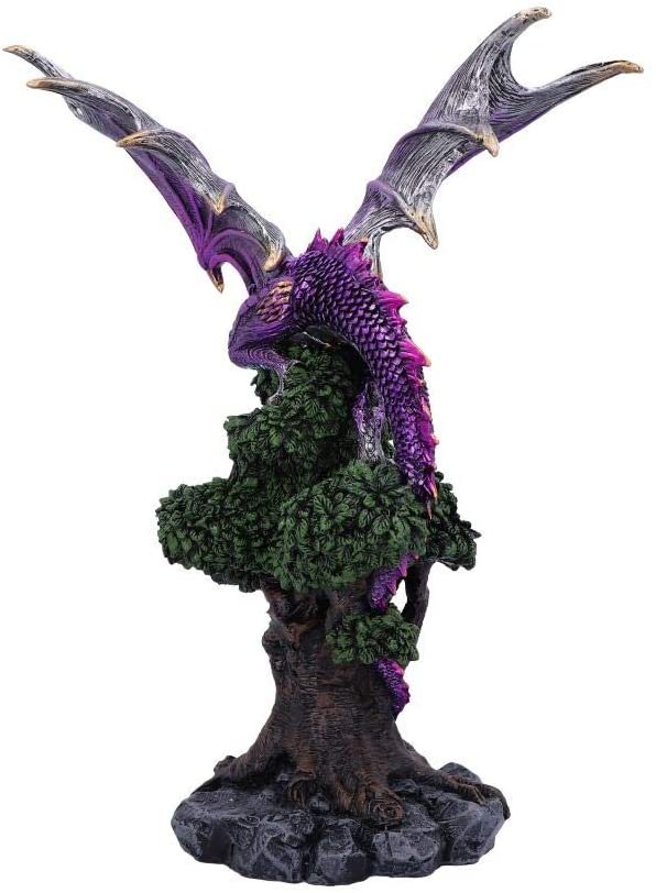 Fantasy Collection~ Nature's Perch Tree of Life Purple Dragon Figurine, Polyresin, One Size