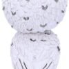 Animal Collection~ U5003R0 Beak Snowy Owl Bobble Head Figurine, Polyresin, White, 10.5cm