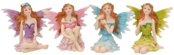 Fantasy Collection~ Glen Whispers Set of 4, 6.5cm, Resin, Multi-Coloured