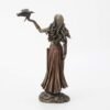 Magic  Collection~Resin Statues Morrigan The Celtic Goddess of Battle W/Crow & Sword Bronze Finish Statue 6.5 X 10.25 X 3 Inches Bronze
