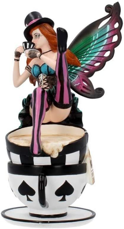 Nemesis Now B3317J7 Hatter 16cm Figurine, Resin, Teal, One Size