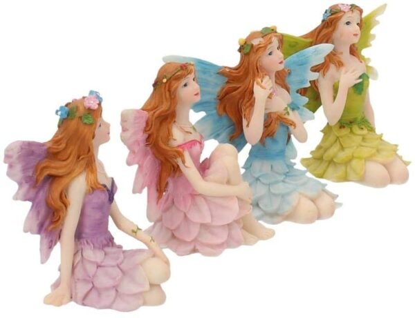 Fantasy Collection~ Glen Whispers Set of 4, 6.5cm, Resin, Multi-Coloured