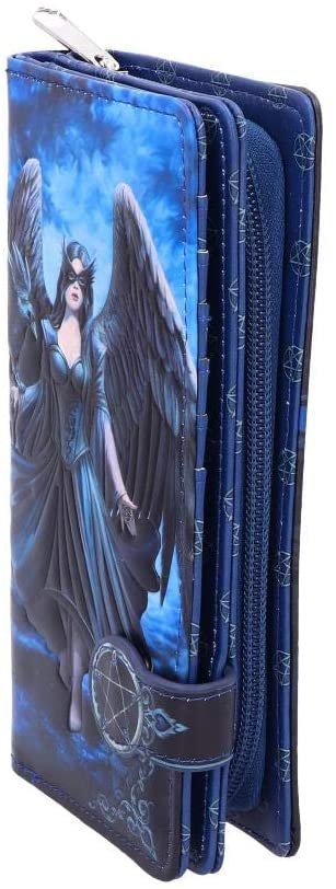 Artist Collections~ Anne Stokes Raven Queen Purse 18.5cm, PU, Blue