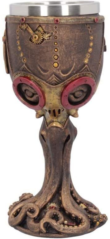 Steampunk Collection~Mechanical Cephalopod Goblet Goblet 23cm Bronze