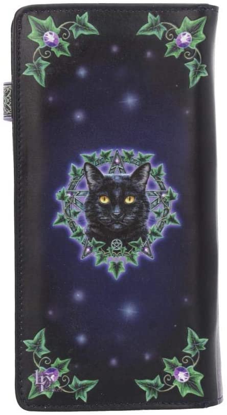 Magicun N.Giftware~Charmed One Lisa Parker Embossed Purse 18.5cm Black, PU, Size