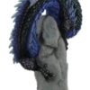 Magic  Collection~Veronese Resin Statues Andrew Bill Sapphire Sentinel Hand Painted Blue Dragon Statue 5.5 X 10.5 X 3.5 Inches Blue
