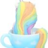 Nemesis Now B3327J7 Cutiecorn Figurine Unicorn in a Teacup Ornament, White, 14cm
