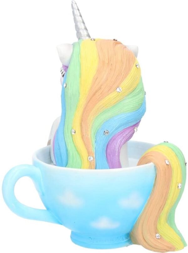 Nemesis Now B3327J7 Cutiecorn Figurine Unicorn in a Teacup Ornament, White, 14cm