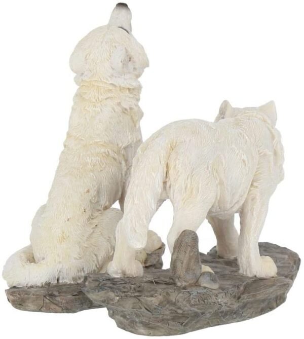 Magicun N.Giftware~Before The Chase (Set of Two) Figurine 17cm White
