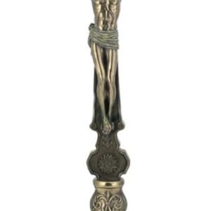 Magicun  Collection~Standing Crucifix on Baroque Style Base Sculpture 13" Tall