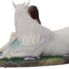 Artist Collections~ Pure Heart Anne Stokes Figurine 24cm White, Resin, One Size