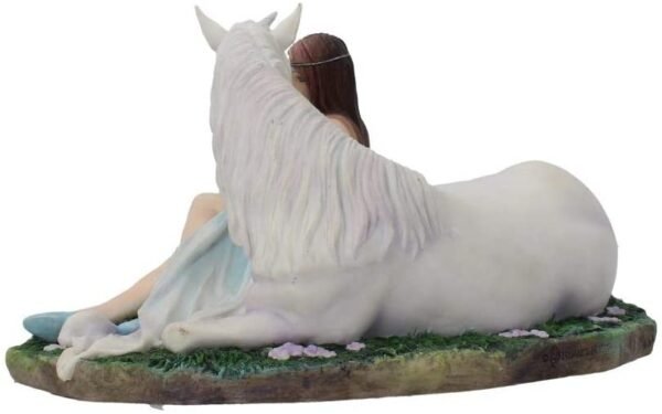 Artist Collections~ Pure Heart Anne Stokes Figurine 24cm White, Resin, One Size
