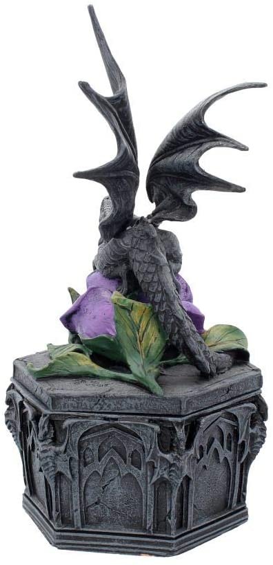 Artist Collections~ Dragon Beauty Anne Stokes Box 25cm Black, Resin