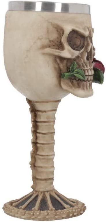Magicun N.Giftware~Rose from the Dead Goblet Goblet 21cm Ivory