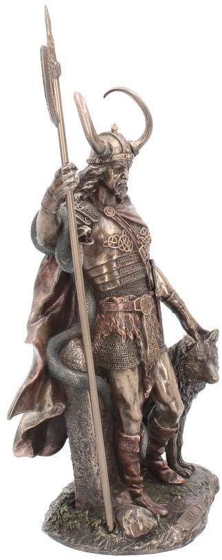 Mythology Collection~ Loki Norse Trickster God Figurine 38cm Bronze