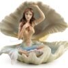 Magic  Collection~Mermaid Sitting in a Seashell Sculpture
