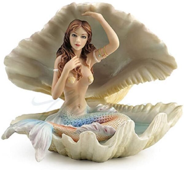 Magic  Collection~Mermaid Sitting in a Seashell Sculpture
