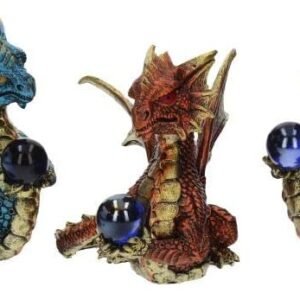Fantasy Collection~ Orb Guardians Set of 3, Resin, Multi-Coloured, One Size