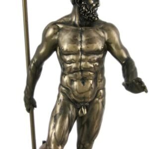Magic  Collection~Greek God Poseidon Nude Bronzed Statue Neptune