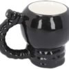 Dark Collection~Skull Muggery 16cm Mug, Dolomite, Black