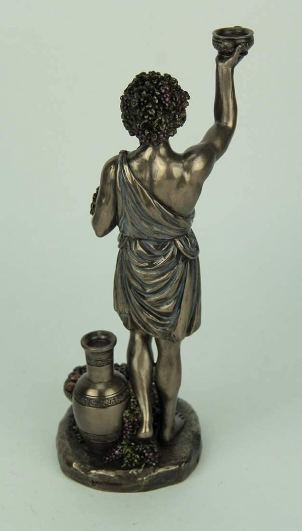 Magic  Collection~Resin Statues Dionysus Greek God of Wine and Pleasure Bronze Finished Statue 4.25 X 10.75 X 3.5 Inches Bronze