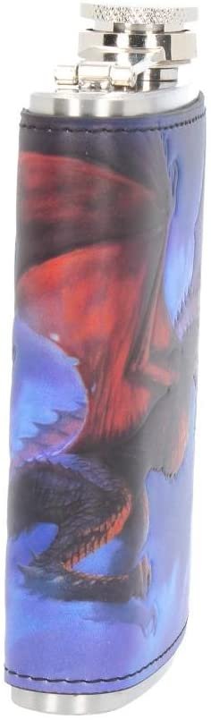 Artist Collections~ Fire in the Sky James Ryman Hip Flask 13cm Blue