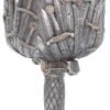 Mythology Collection~ Sword of the King Goblet 20cm Silver, Resin w/stainless steel insert, One Size