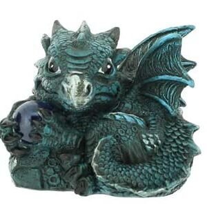 Magicun N.Giftware~Citrene Aquamarine Ruby Set of 3 8cm, Resin, Multi-Coloured, One Size