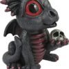 Magicun  Collection~World of Wonders Grave Yard Series Dreamland Dragons | Collectible Dragon Figurine with Birth Certificate | Fantasy Home Decor Accent | 6inch Dragon Statue - Carnelian