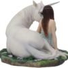 Artist Collections~ Pure Heart Anne Stokes Figurine 24cm White, Resin, One Size