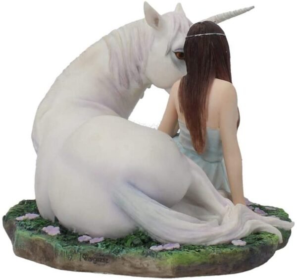 Artist Collections~ Pure Heart Anne Stokes Figurine 24cm White, Resin, One Size