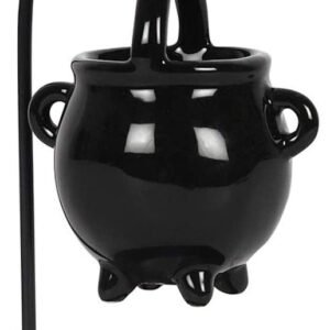 Spirit of Equinox Hanging Cauldron Pagan Oil Burner Witches Witchcraft Home Decor Black Wax Warmer Aroma Diffuser Candle Tea Light
