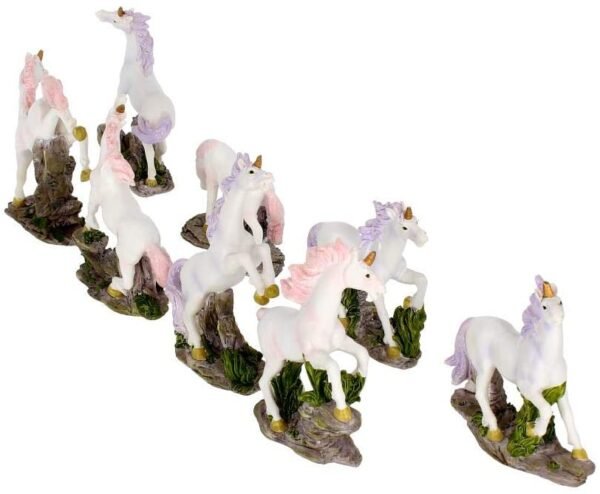 Fantasy Collection~ Magic Woodland Unicorns (Set of Eight ) Figurine 20cm White