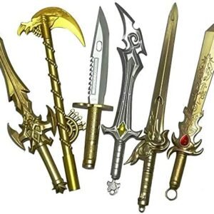 51MbbZAS3EL._AC Witchcraft~Sencoo Gel Pens Black Ink Sword Pens Students Prize Children Gift Christmas Birthday Boy Present 6 pack