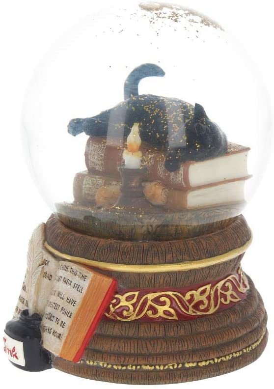 Artist Collections~ Witching Hour Lisa Parker Snowglobe 11cm Brown, Resin and Glass